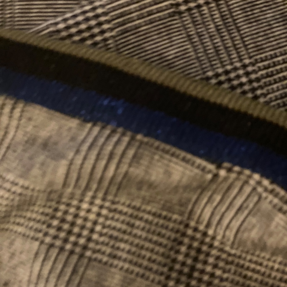 Anthropologie Black and Gold Checkered Joggers - Picture 2 of 4